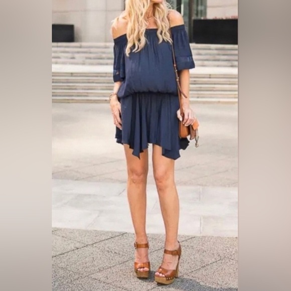 Ramy Brook “Jessa” Off Shoulder Dress in Black - Size Small - Picture 3 of 6